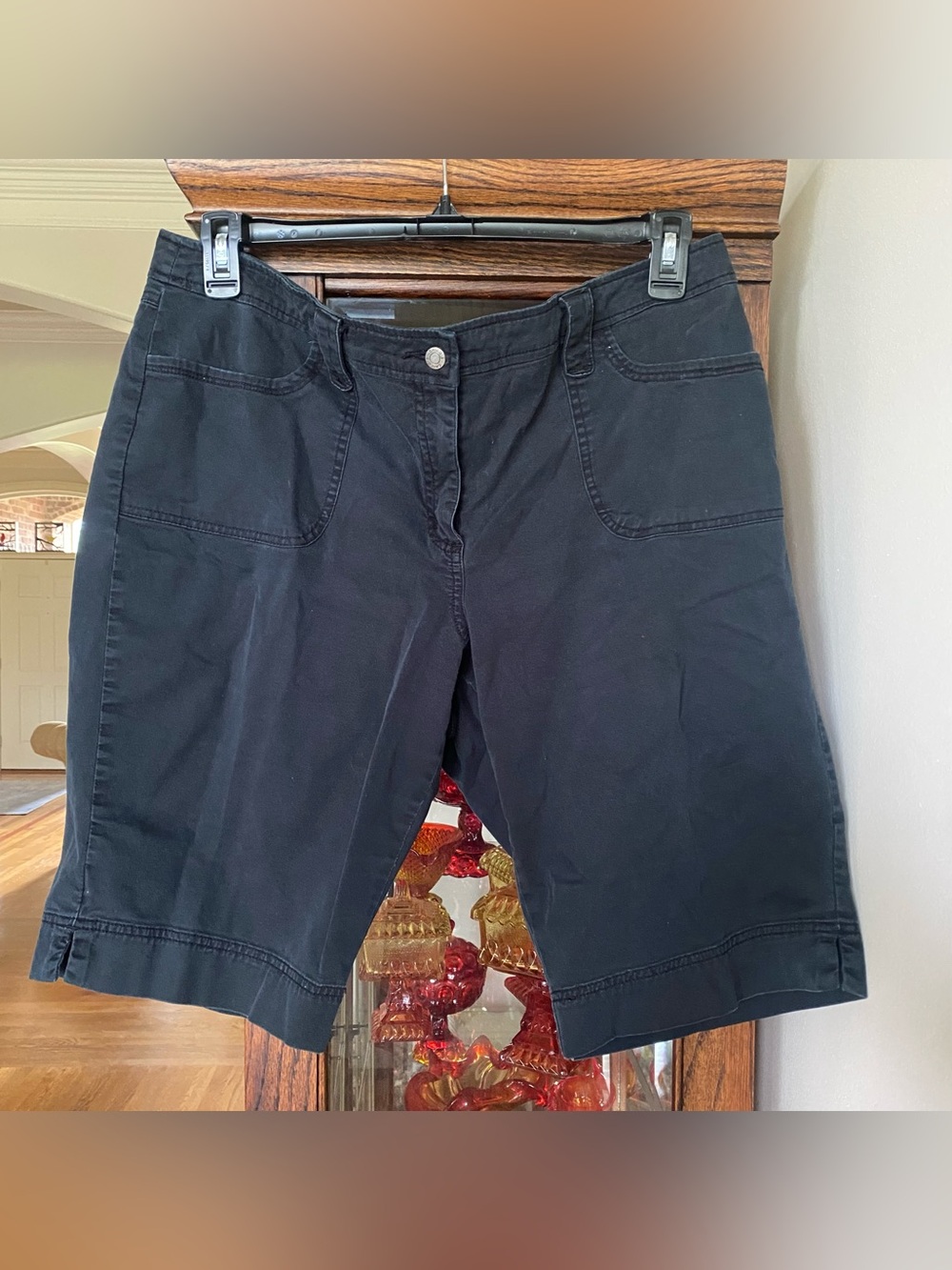 Chico's Black Bermuda Shorts 14